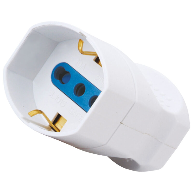PRESA SCHUKO BIANCA 16A - 250 VOLT