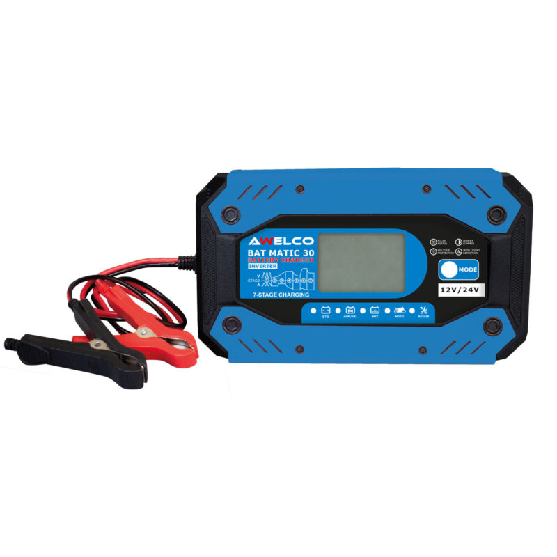 CARICABATTERIA BAT MATIC 30 AWELCO 24-12V - 230V - CON INVERTER